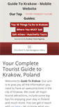 Mobile Screenshot of guidetokrakow.com